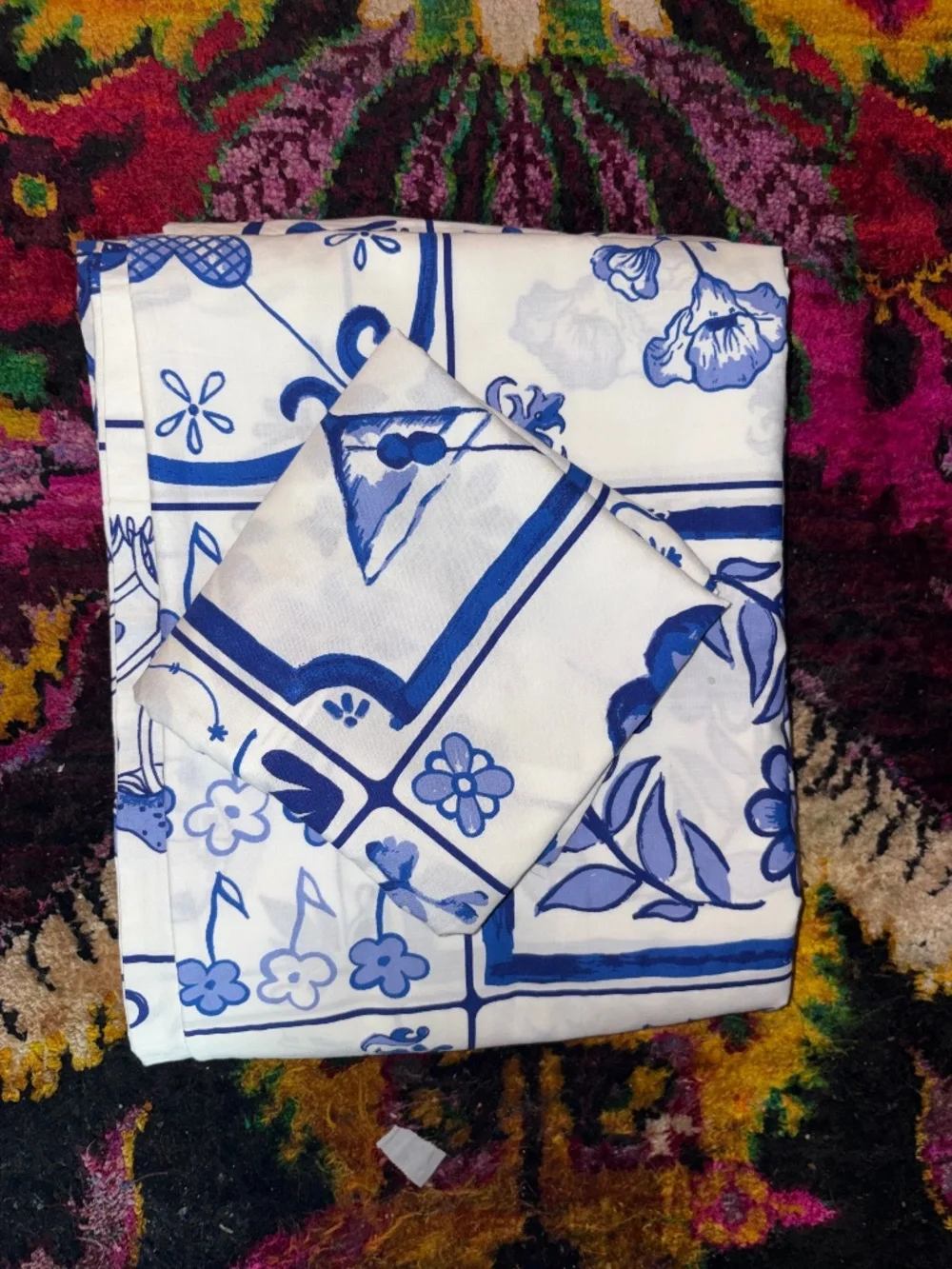 Urban Outfitters Mariana Tile Duvet w/ matching sham